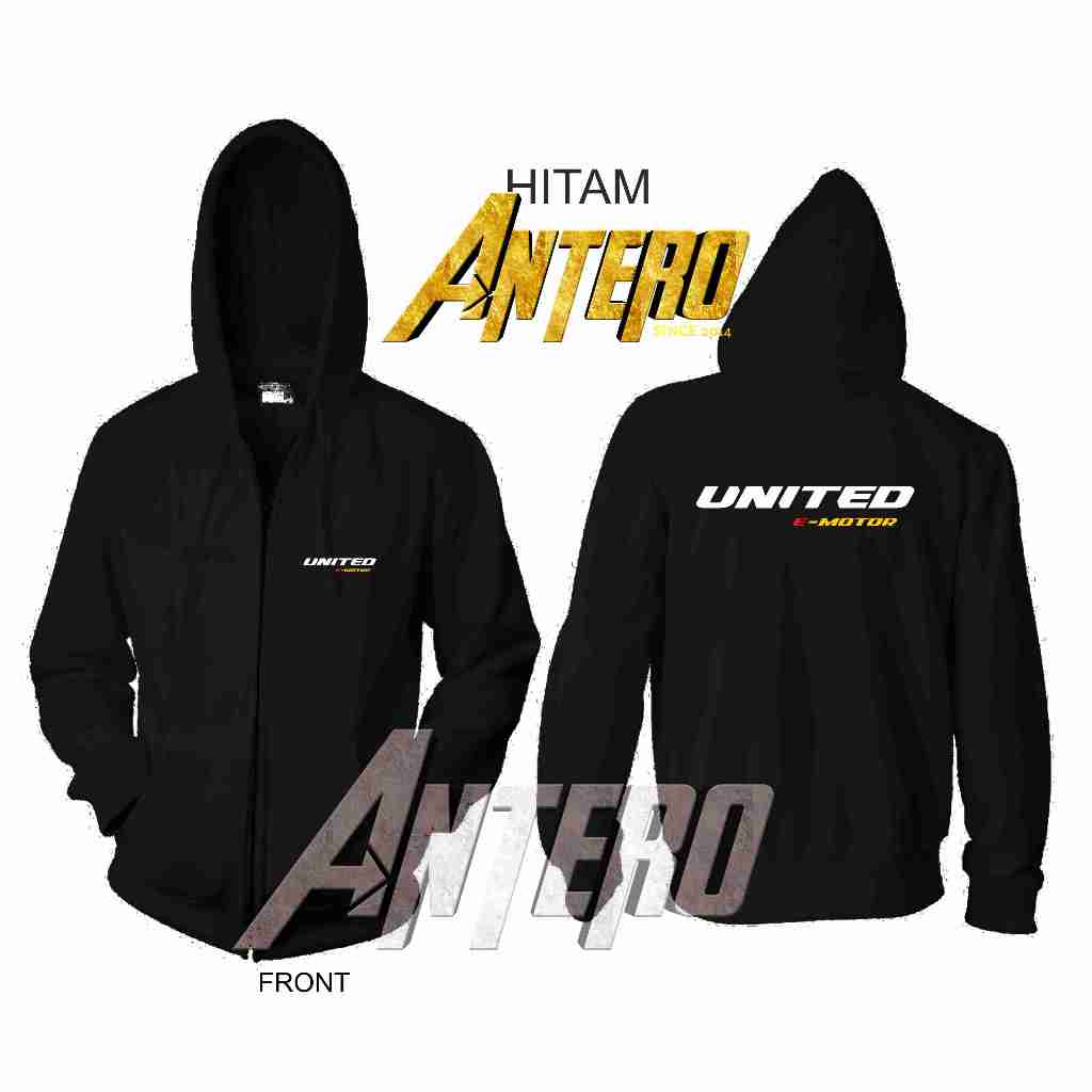 Jual Jaket resleting Zipper Motor listrik United E motor | Shopee Indonesia