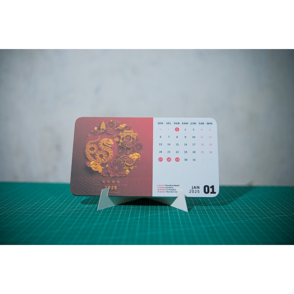 Jual Calendar/Kalender Meja 2025 Aesthetics | Lunar New Year 2025 ...