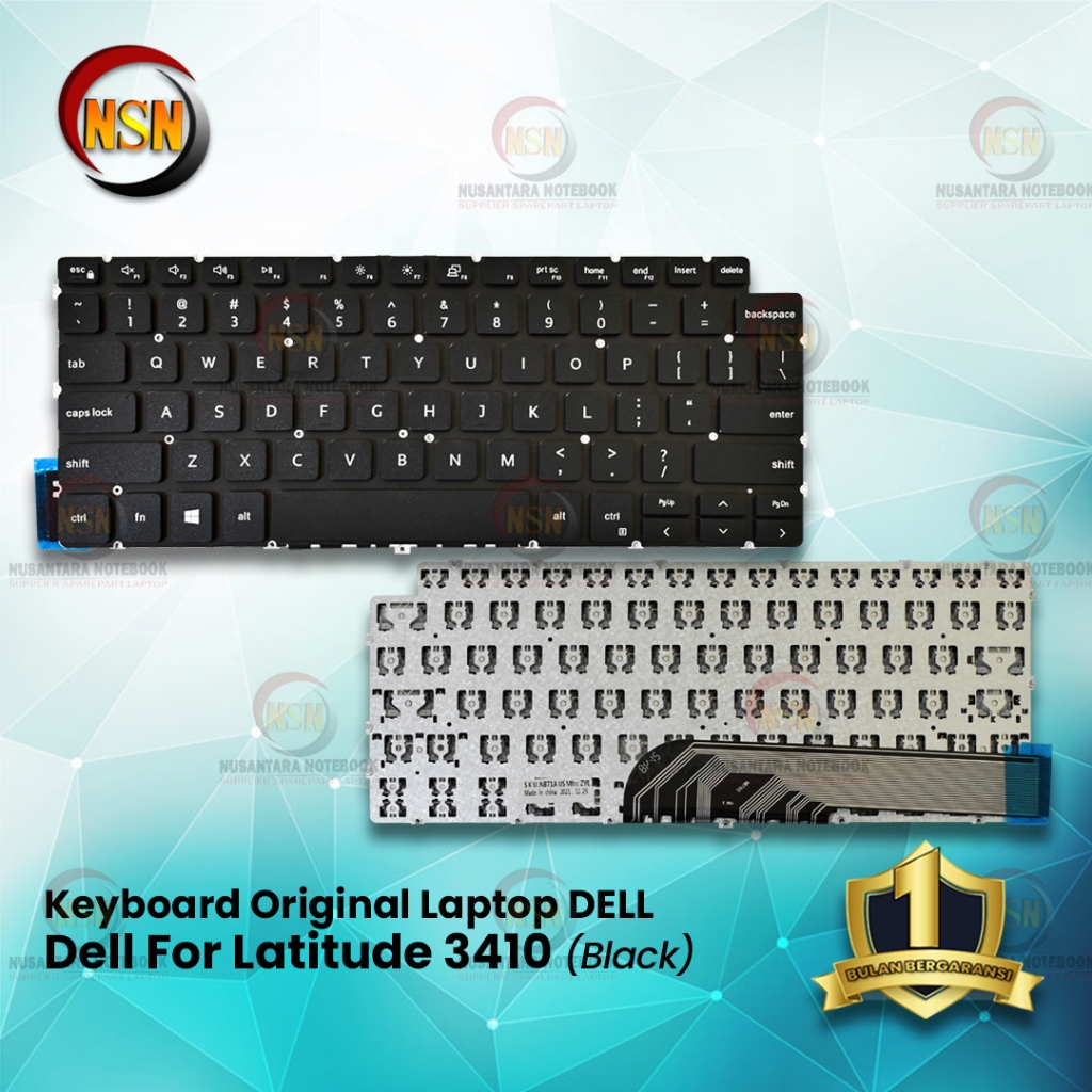 Jual Keyboard Original Laptop For DELL LATITUDE 3410 (Black) | Shopee ...