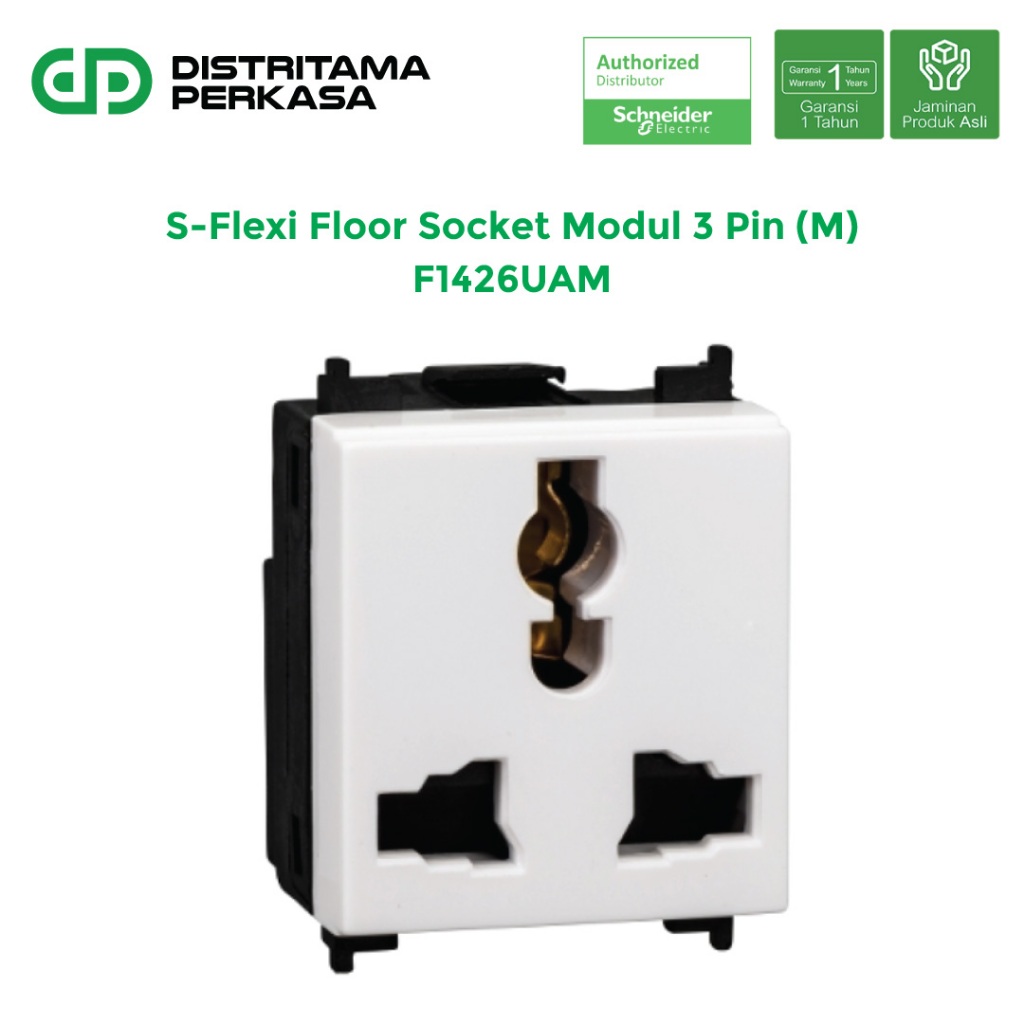 Jual Schneider S-Flexi Floor Socket Modul 3 Pin (M) - F1426UAM | Shopee ...