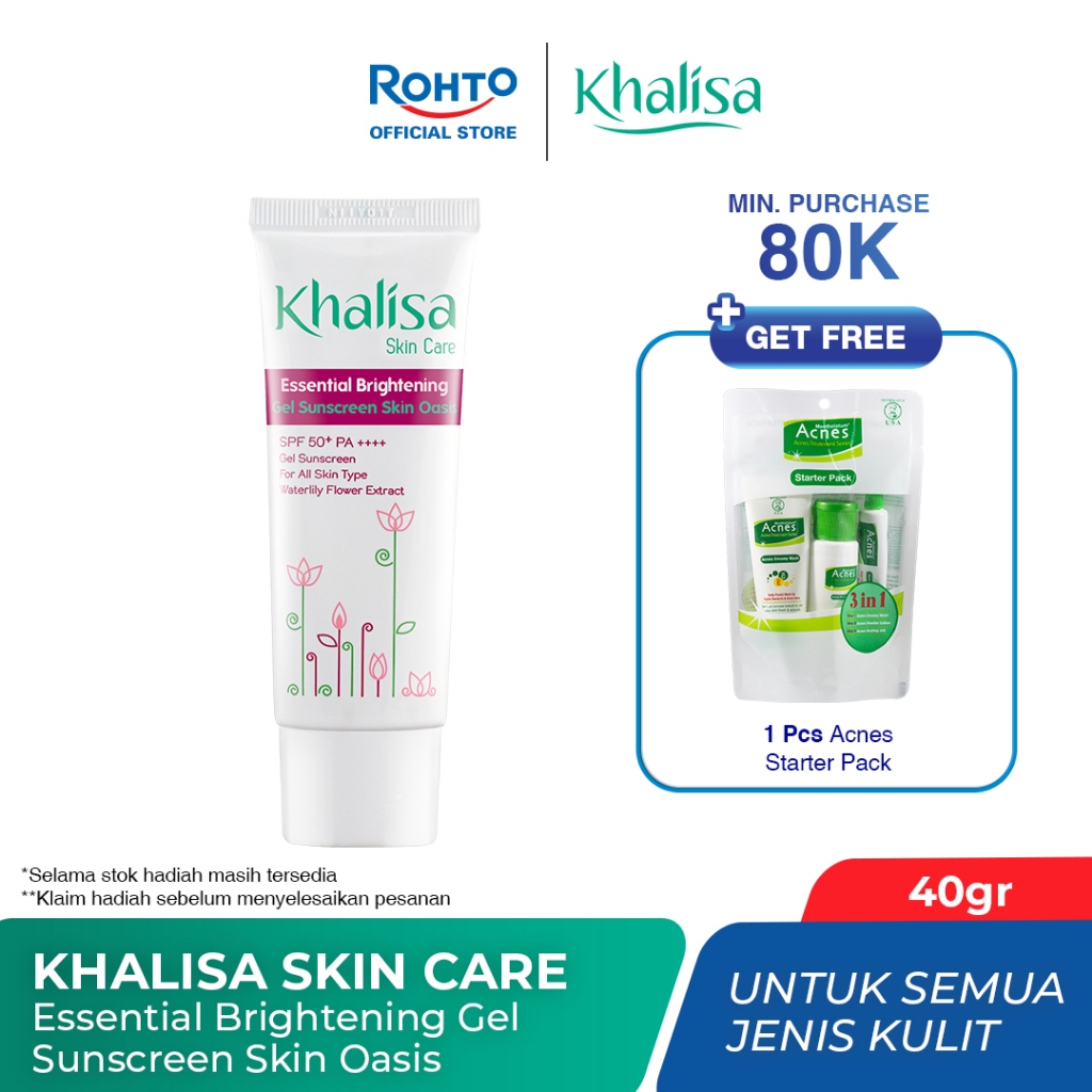 Jual Khalisa Essential Brightening UV Skin Oasis Pink Blush - 40gr ...