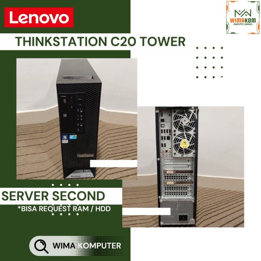 Jual LENOVO ThinkStation C20 24 CPUs Dual VGA | Shopee Indonesia