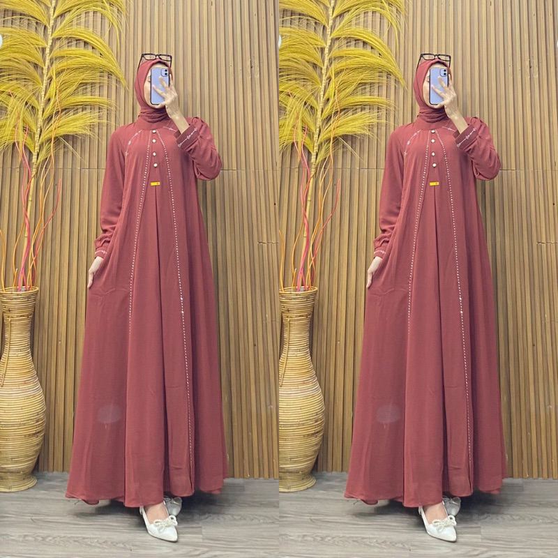 Jual GAMIS CERUTY REMAJA GAMIS PAYET SET HIJAB CERUTY TERBARU SERAGAMAN ...