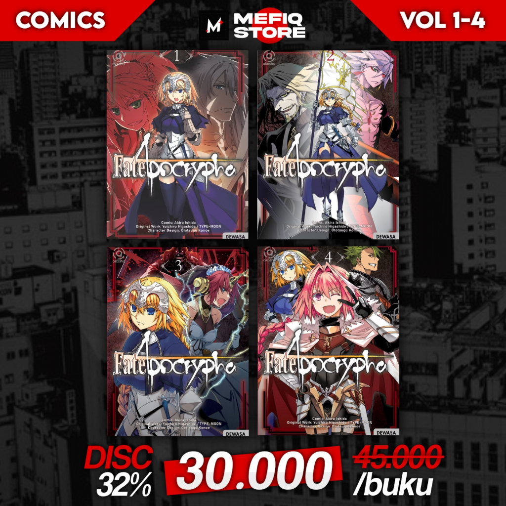 Jual [Komik] Fate/Apocrypha Volume 1-4 [Kondisi Segel] | Shopee Indonesia