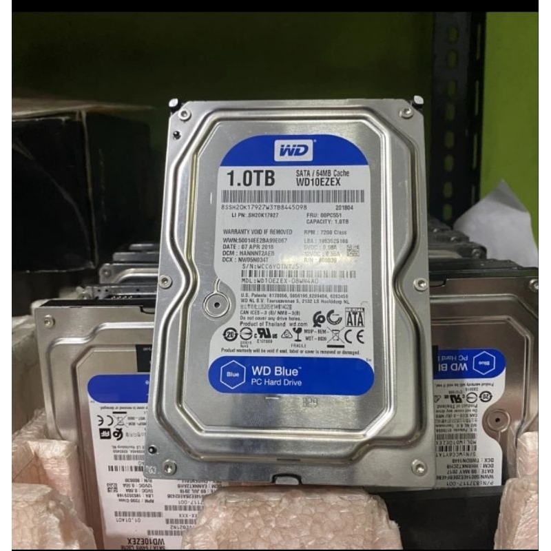 Jual OBRAL MURAH HARDISK WD BLUE SATA 1TB 3,8 ORIGINAL NEW -SPEED RPM ...