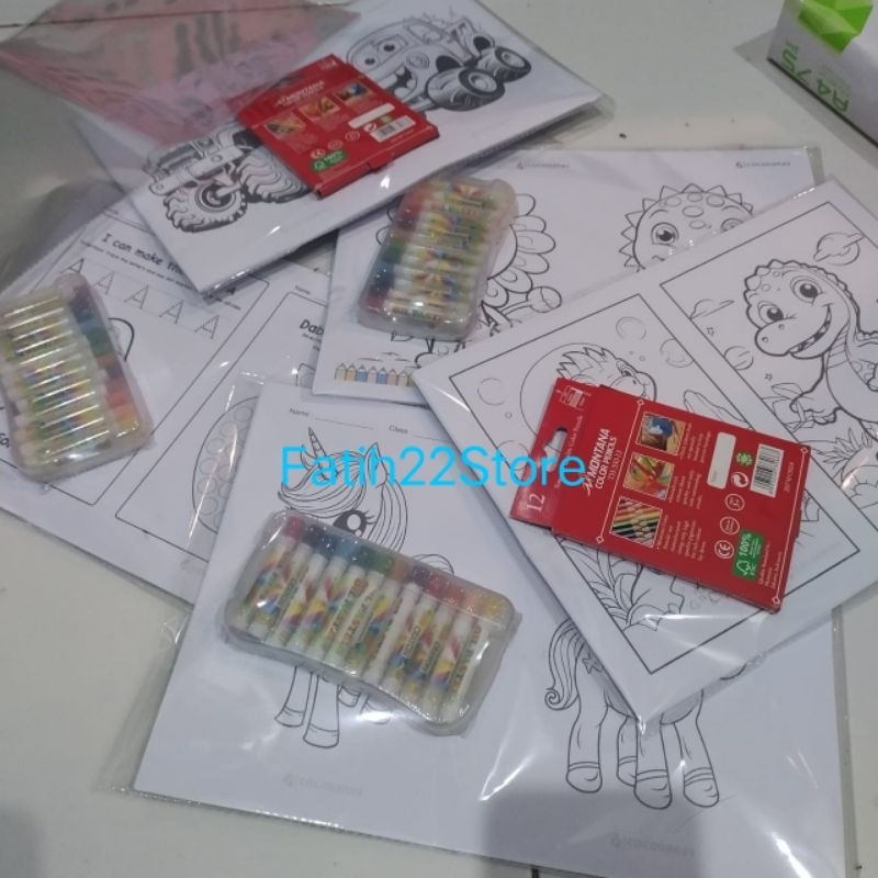 Jual Gambar mewarnai isi 20 lembar, Sketsa Random. Free Krayon/pensil ...