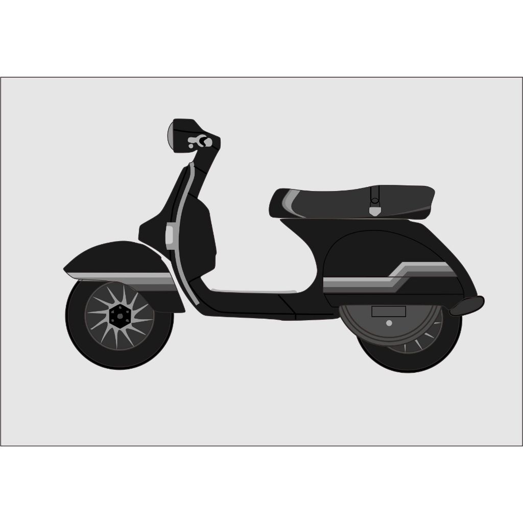 striping vespa excel warna