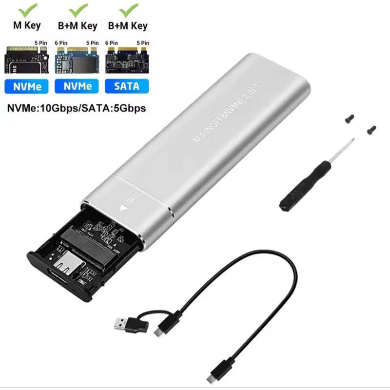 Jual Casing / Case SSD Eksternal Enclosure M2 M.2 Sata NGFF / Nvme Pcie ...