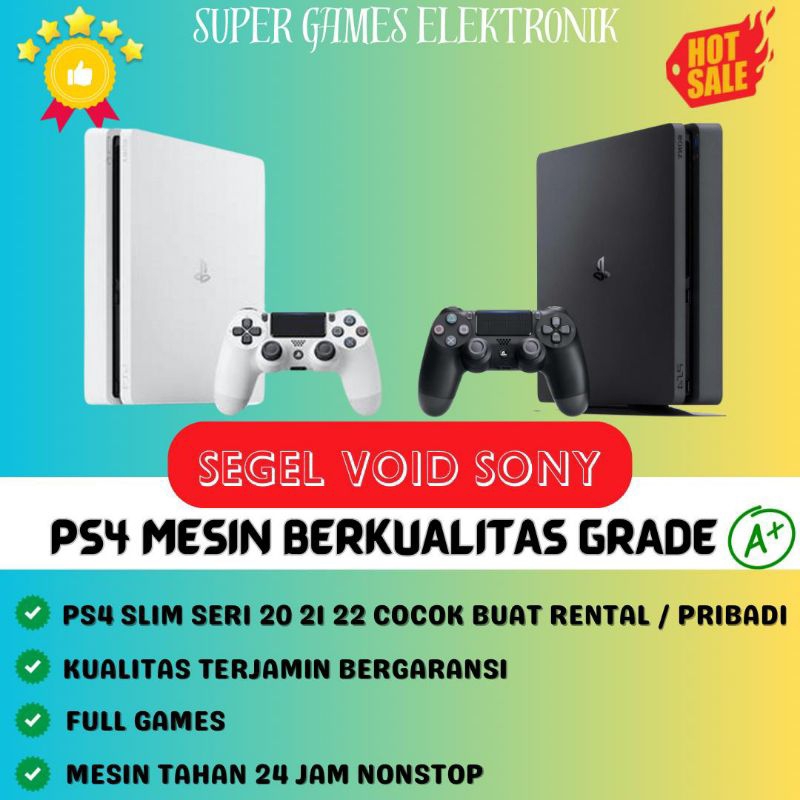 Ps4 slim HEN GAME PERMANEN TANPA BERLANGGANAN 1TB/500GB 2STICK full Game  Terbaru