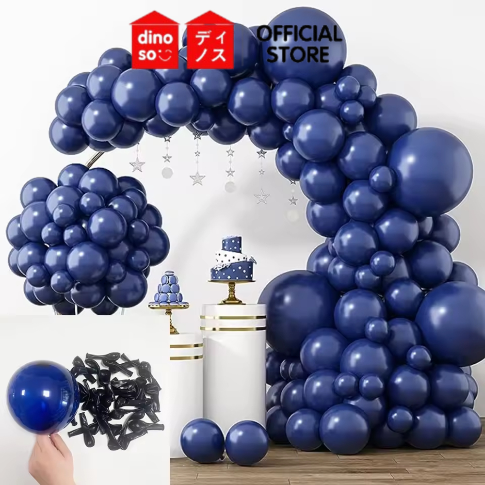 DINOSO 50pcs Balon Latex Retro 12inch / Balon Latex Retro Vintage Untuk Pesta Ulang Tahun Pernikahan Dekorasi
