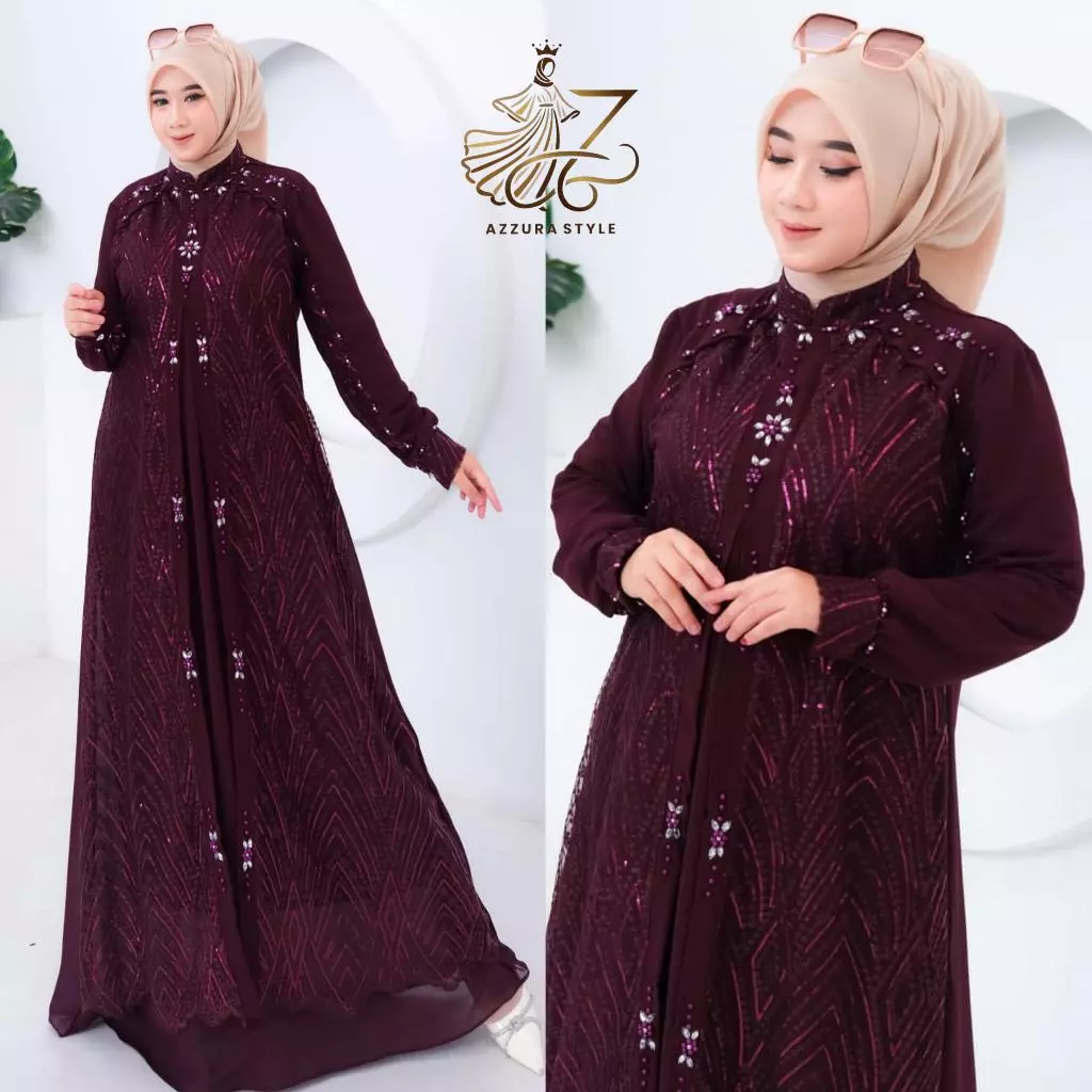 Aliyah Abaya Dress Tampilan Keseluruhan