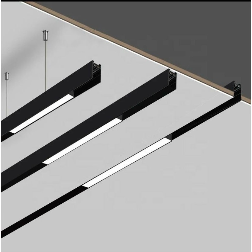 Jual MAGNETIC TRACK LIGHT SYSTEM LINEAR 10W 30CM 20W 60CM LAMPU ...