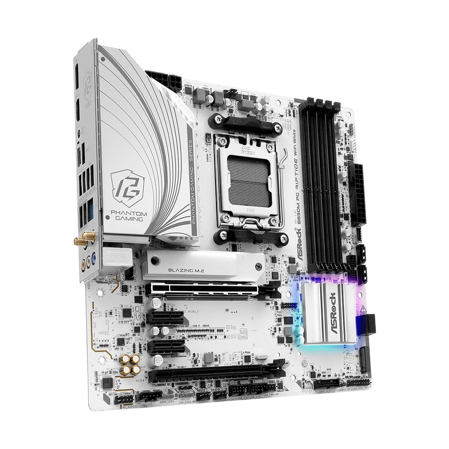 Jual ASRock B650M PG Riptide WIFI White (AM5, AMD B650, DDR5, USB3.2 ...