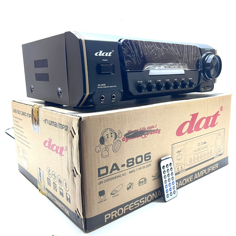 Jual Power Amplifier Dat DA 806 / DA-806 Led Display Bluetooth USB ...
