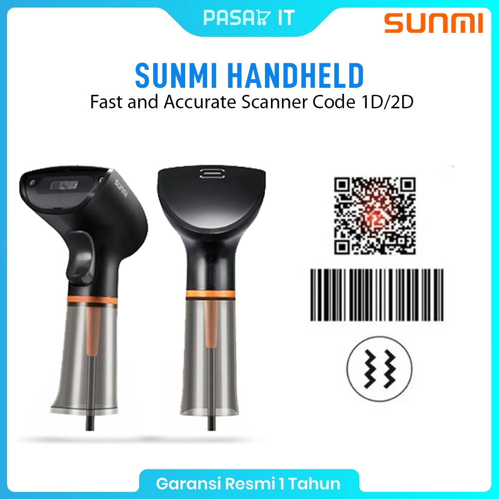 Jual Mesin Scanner Handheld SUNMI 1D/2D | SUNMI Barcode Scanner QR Code ...