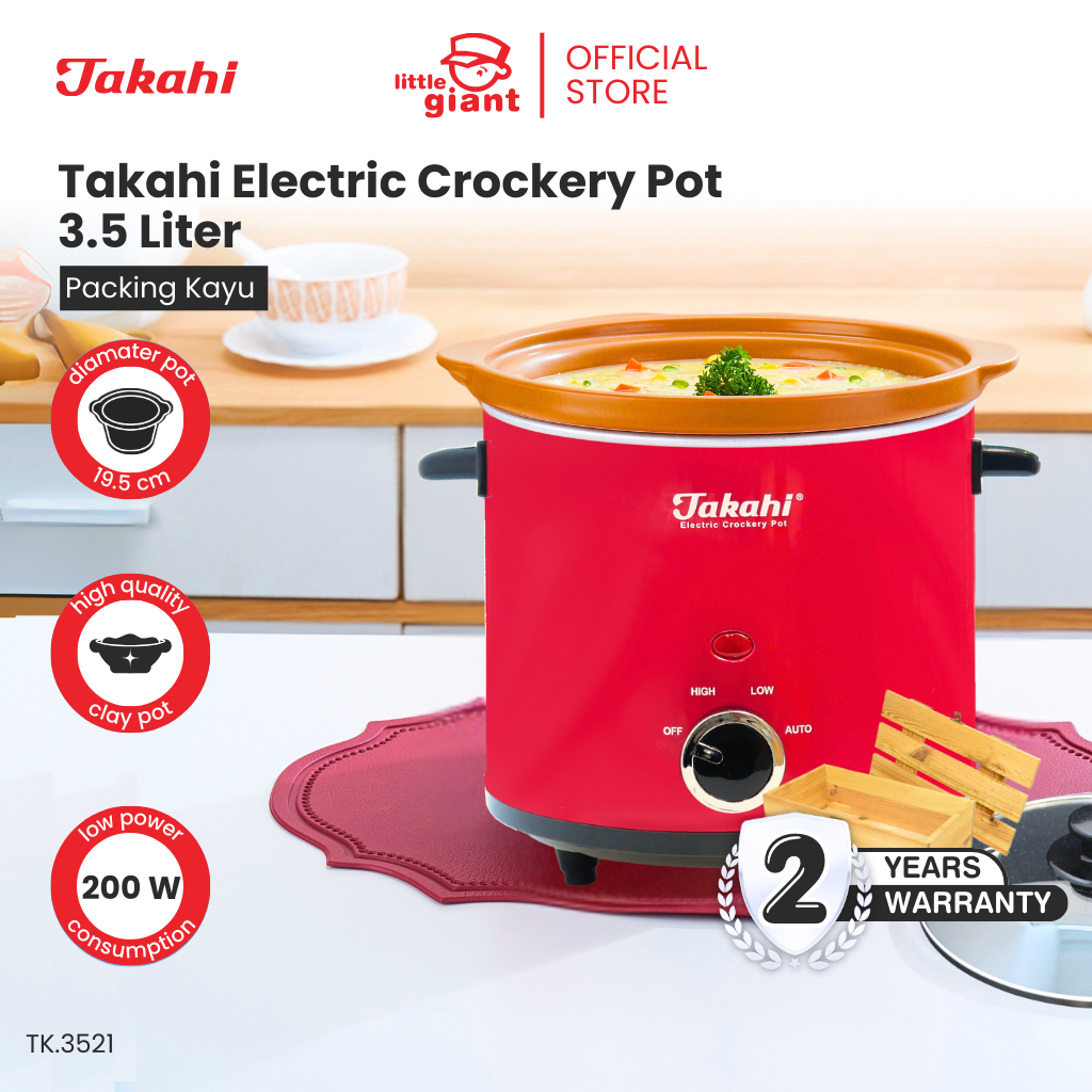 Jual Takahi Electric Crockery Pot 3,5 Liter (INCLUDE PALET