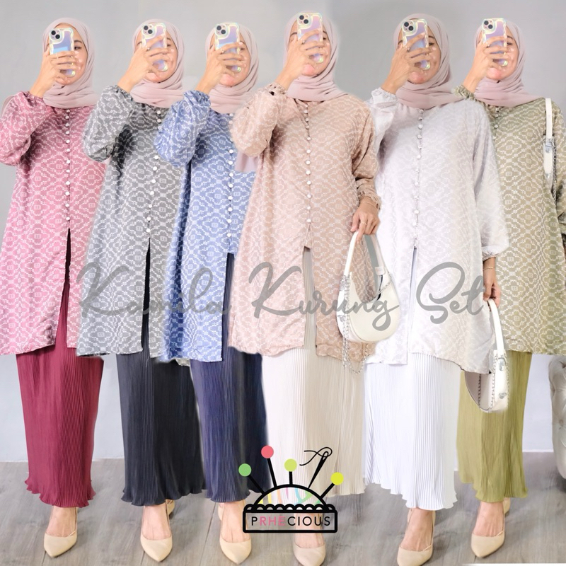 Jual Kamila Kurung Set setelan wanita oneset malay oneset rok setelan ...