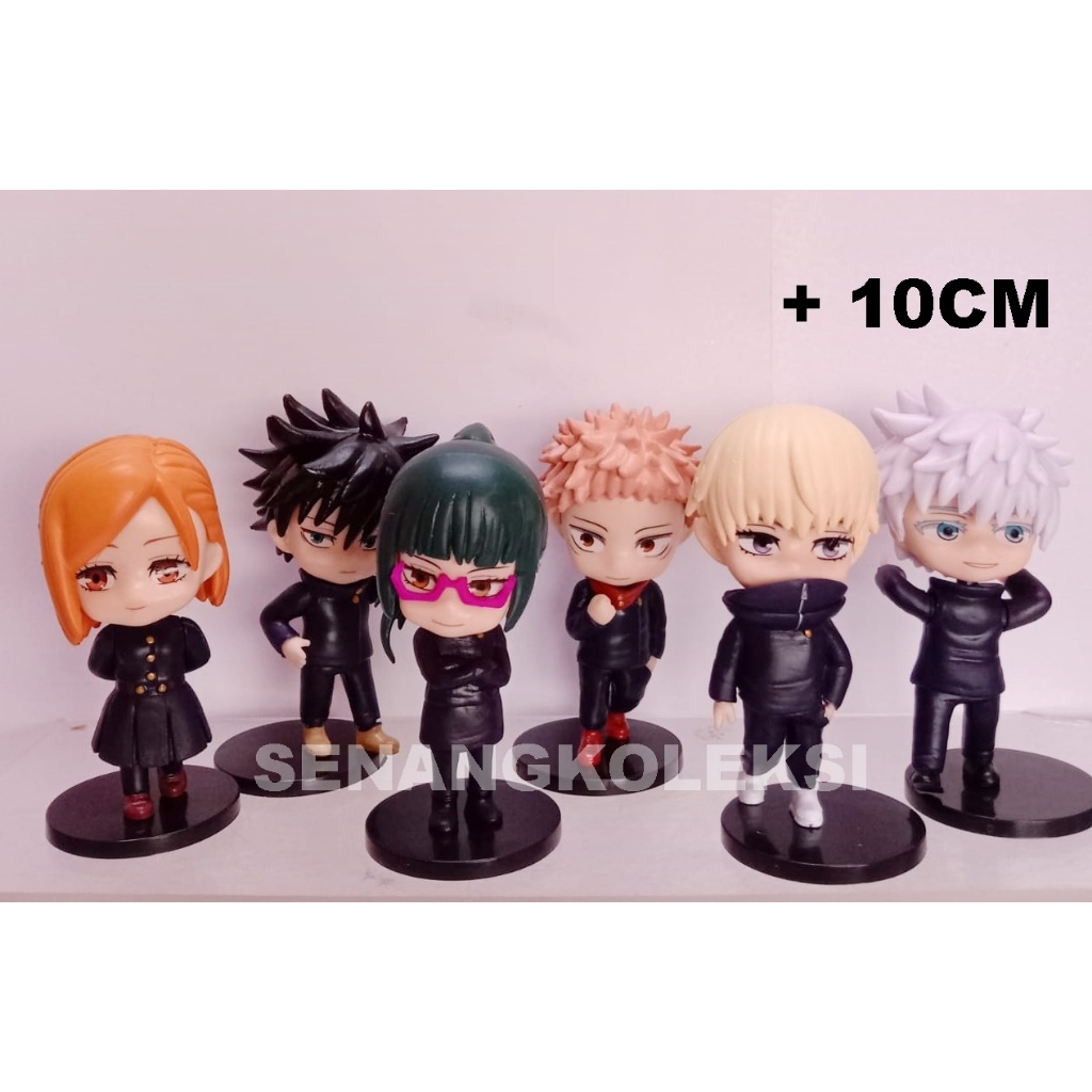 Jual Figure Jujutsu Kaisen Gojo Nobara Itadori Set 6pcs Pajangan Topper ...