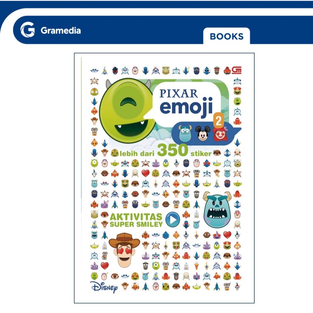 Jual Gramedia GTC- Disney Pixar Emoji: Aktivitas Super Smiley 2 (Disney ...