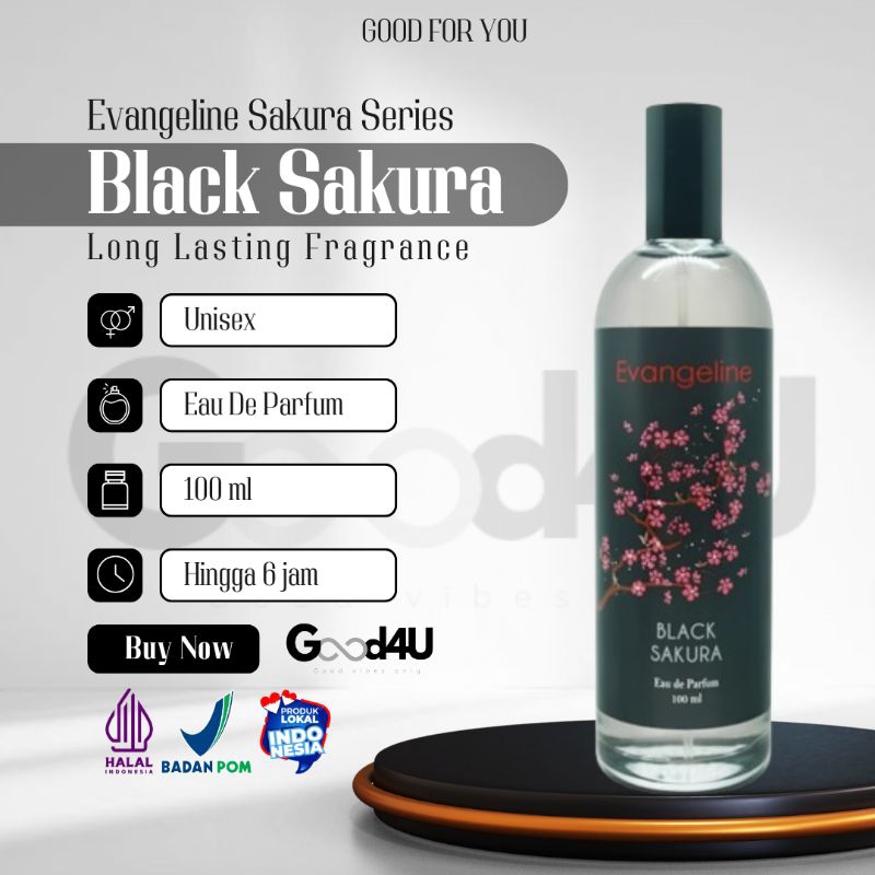 Evangeline Black Sakura Eau De Parfum Natural Spray 100ml main image 0