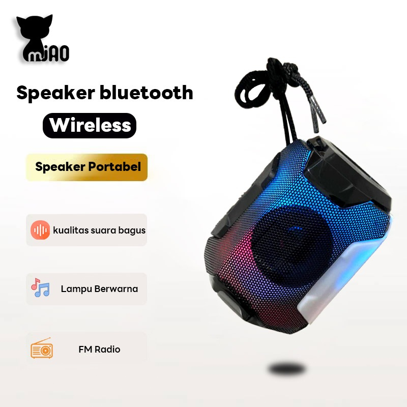 Jual Speaker Bluetooth Portable Speaker Bluetooth Mini Wireless RGB ...