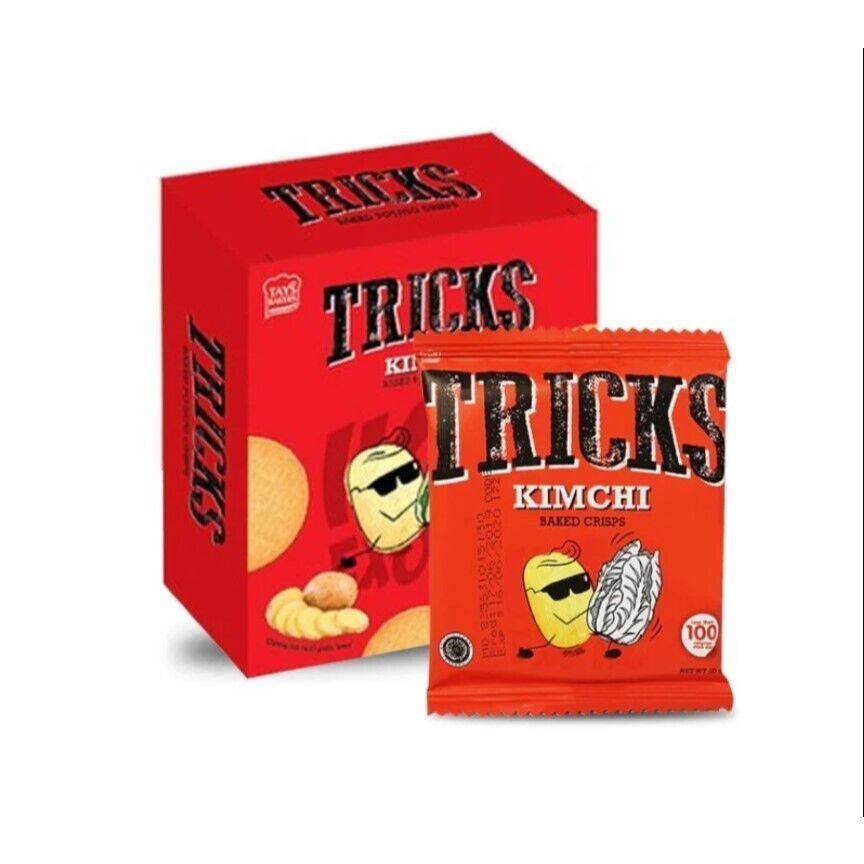 Jual TRICKS BAKED CRISPS KIMCHI PCK 15/12 G (1 BOX ISI 10 PCS) | Shopee ...