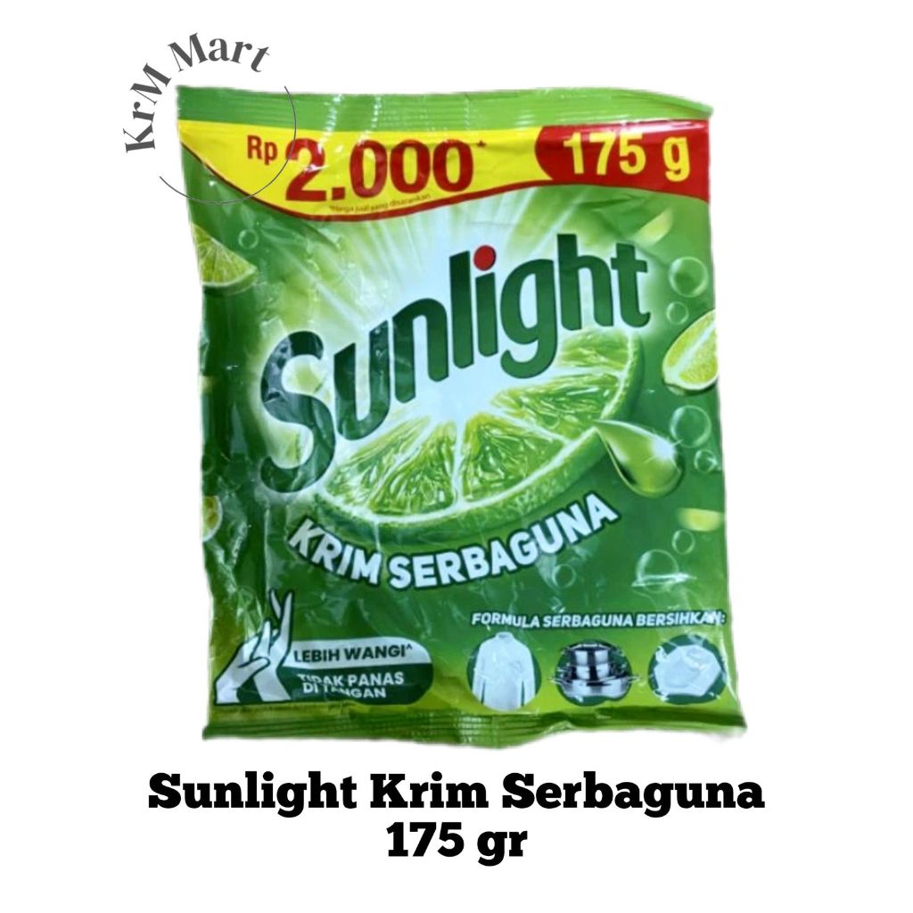 Jual Sunlight Krim Serbaguna 175 gr sabun krim cuci colek sanlek sanlet ...