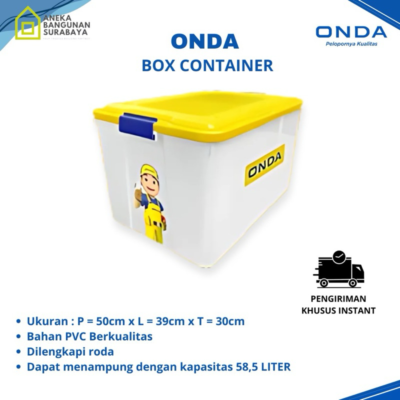 Jual Container Box ONDA kotak kontainer bahan plastik PVC transparan ...