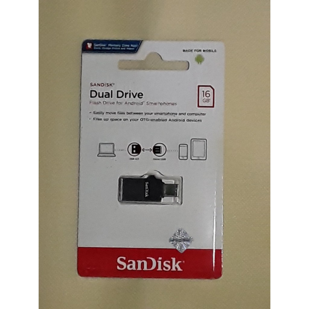 Jual Sandisk OTG Flashdisk USB 2.0 - 16GB | Shopee Indonesia