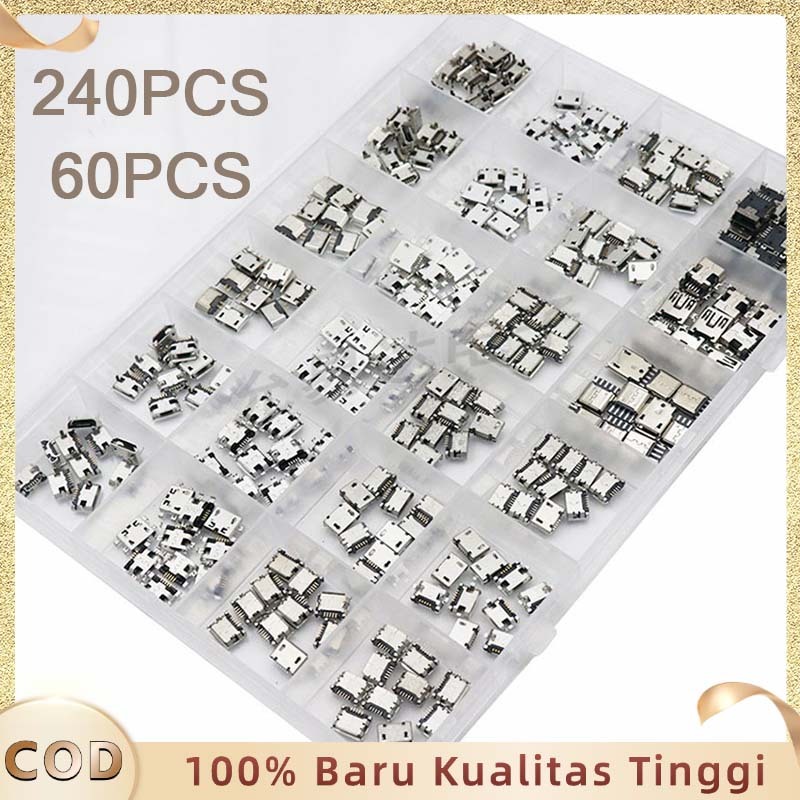 Jual Socket Usb Micro Socket Usb Female Konektor Charger Usb Konektor ...