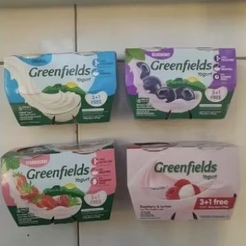 Jual Greenfields YOGURT value pack ( isi 4 ) LYCHEE / PEACH/ MIX ...
