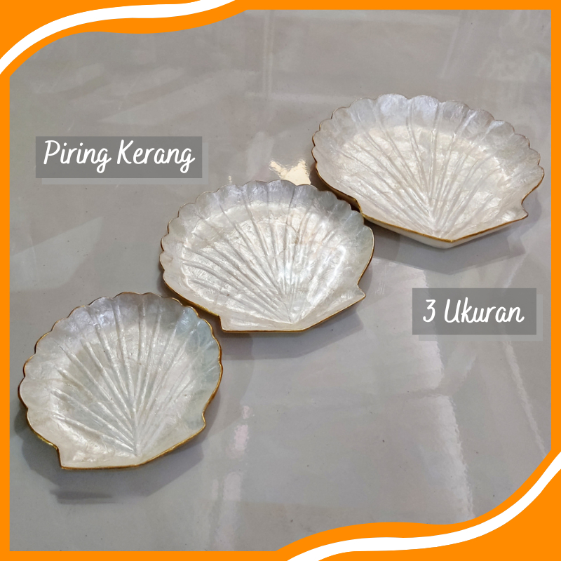 Jual Piring Kerang Piring Wadah Saji Unik Shell Plate Piring Kerang ...