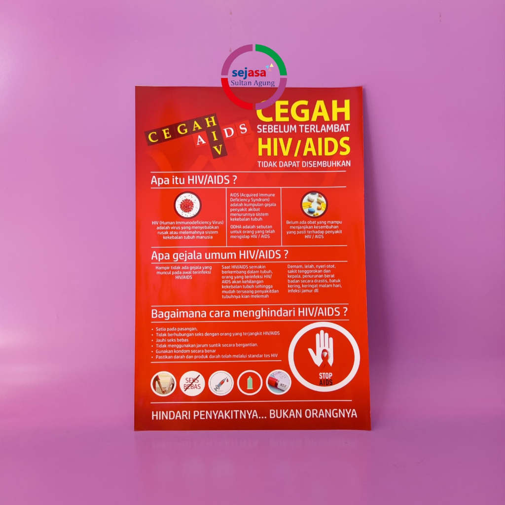 Jual Poster Cegah AIDS / HIV | Poster AIDS | Poster HIV AIDS | Shopee ...