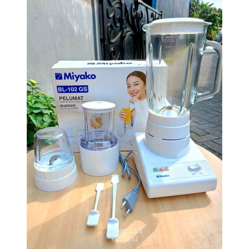 Jual Blender Miyako Kaca 3in1 102-GS / BL-102-GS Kaca - Kaca (1L ...