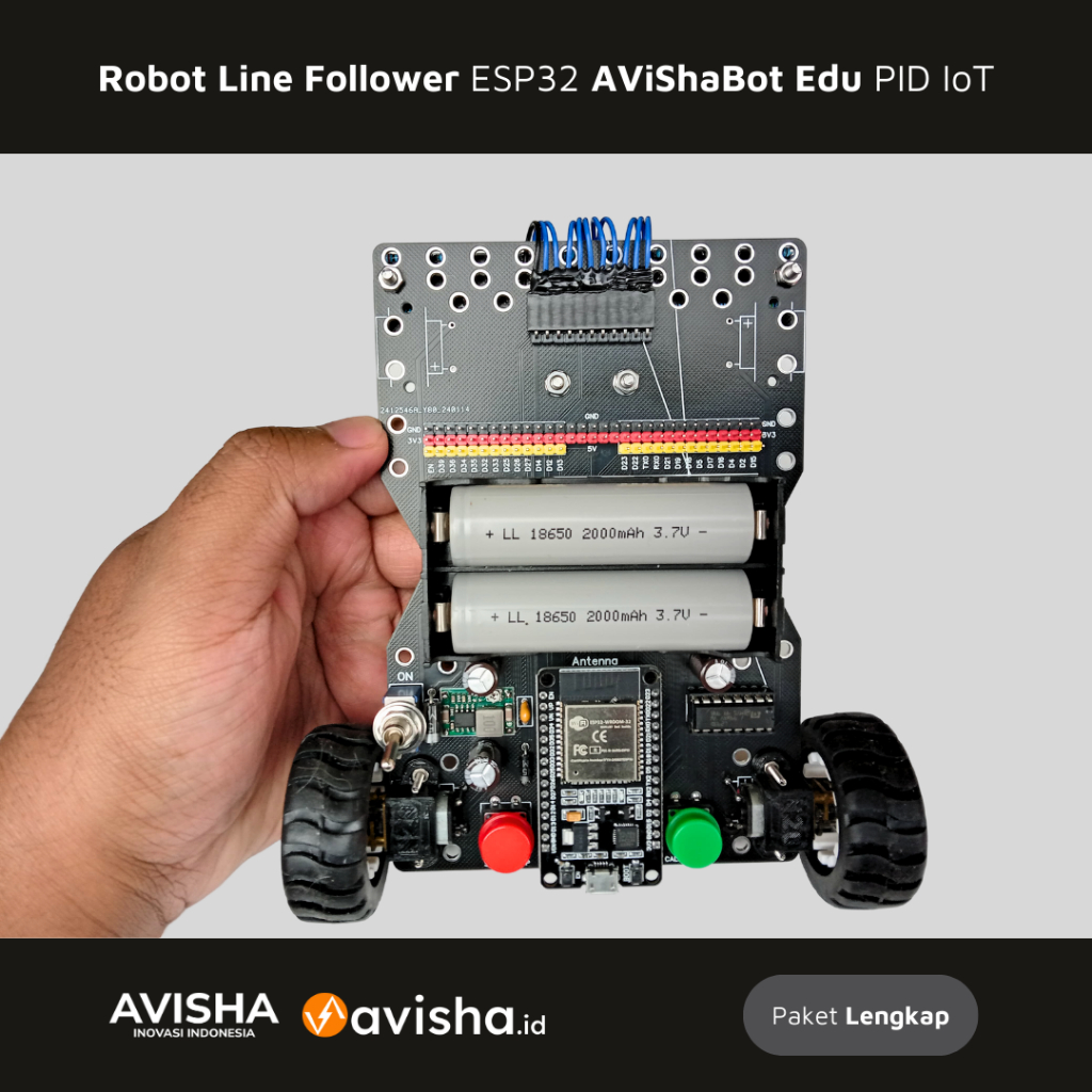 Jual Robot Line Follower ESP32 AViShaBot Edu PID dan Internet of Things ...