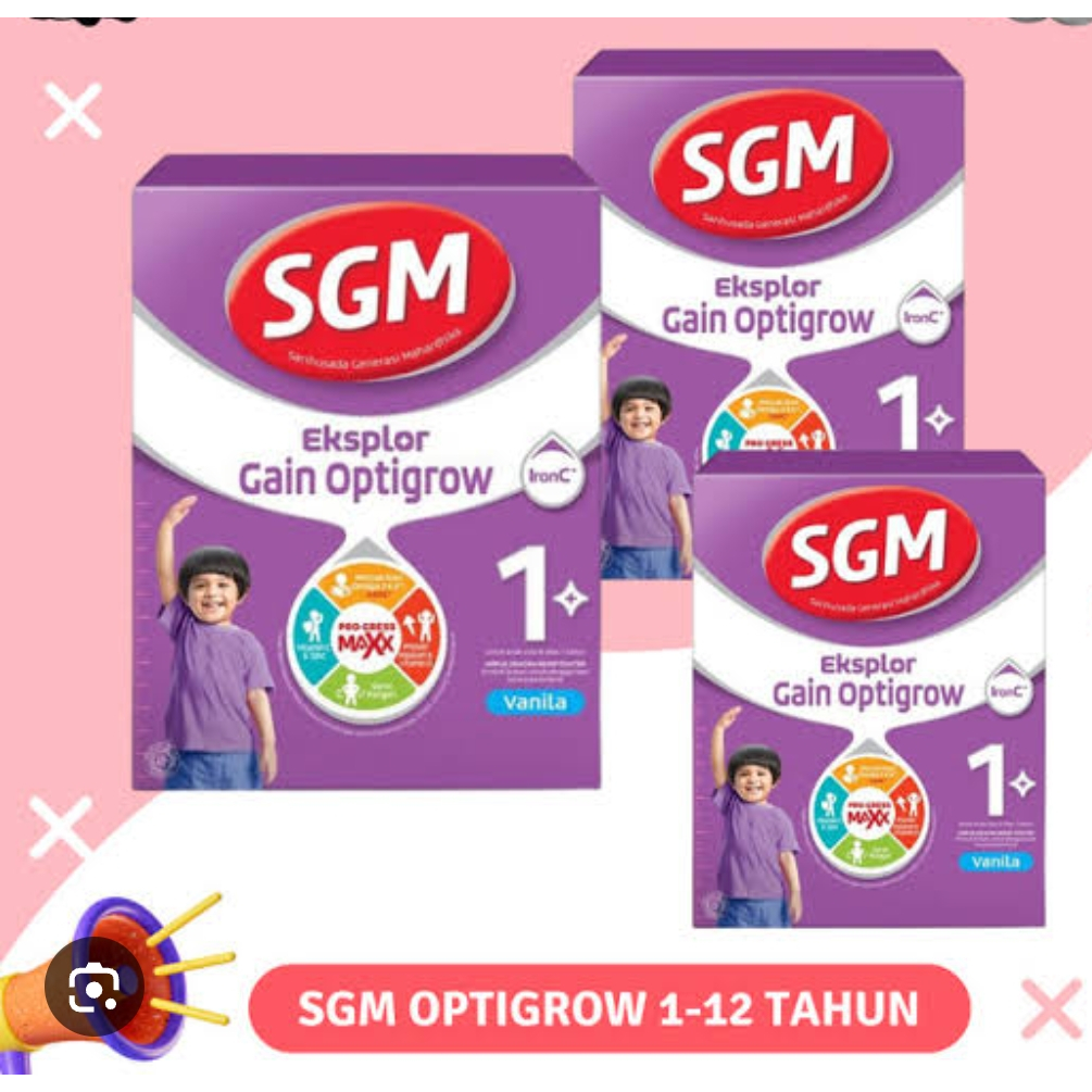 Jual susu sgm eksplor GAIN Optigrow | Shopee Indonesia