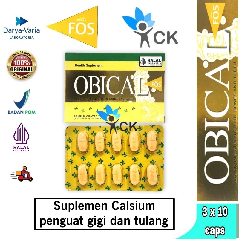 Jual OBICAL BOX ISI 30 - suplemen kesehatan | Shopee Indonesia