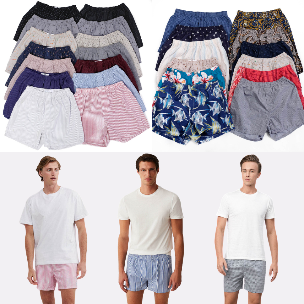 Jual Celana Boxer Pria ISI 3 PCS Premium Bahan 100% Katun Celana Bokser ...