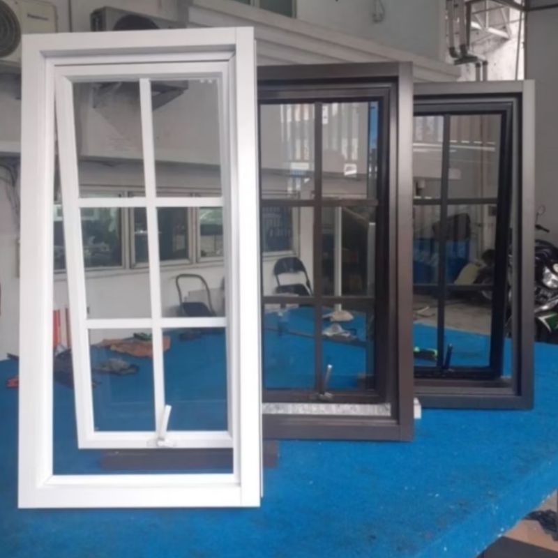 Jual jendela jungkit aluminium dan kaca + Lis orname UK lebar 50 T 100 ...