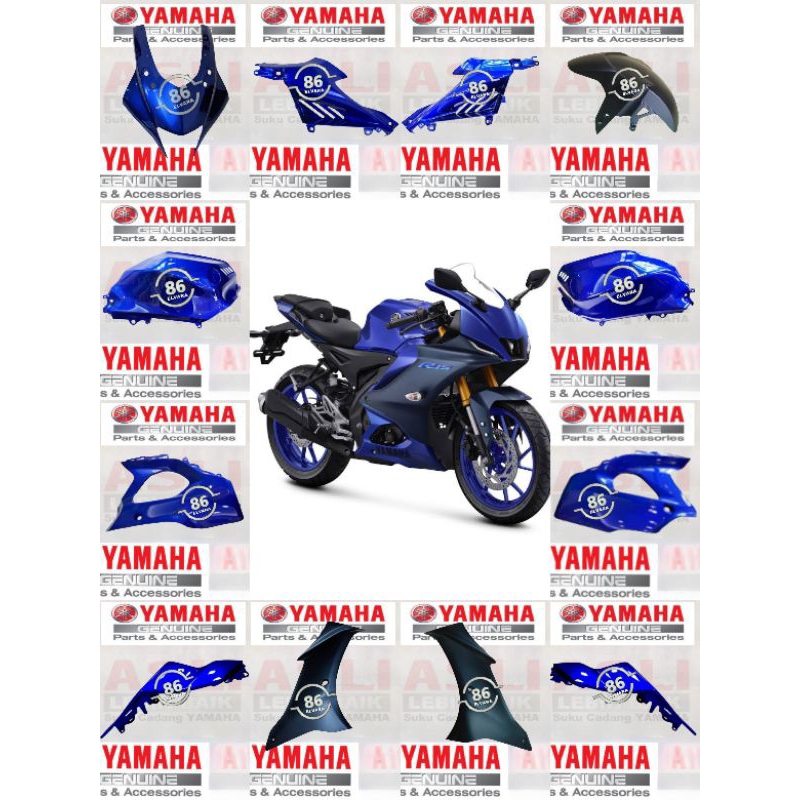 Jual Cover body halus Yamaha R15 V4 R15M Original Biru | Shopee Indonesia