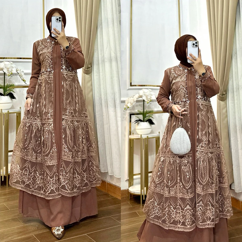 Almira Dress Busui Ceruty Babydoll