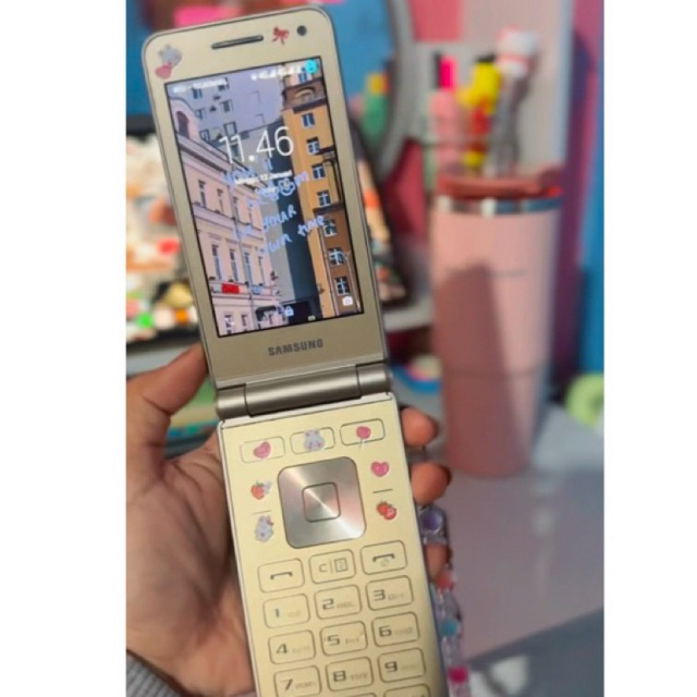 Jual Samsung Galaxy Folder 2 Gold preloved | Shopee Indonesia