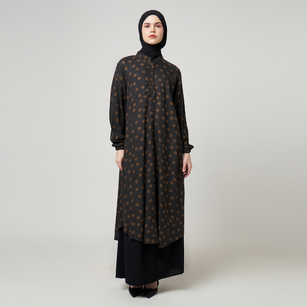 Jual Dhoby Ghout Tunik Panjang Premium Wanita Hitam Muslim Modern All ...