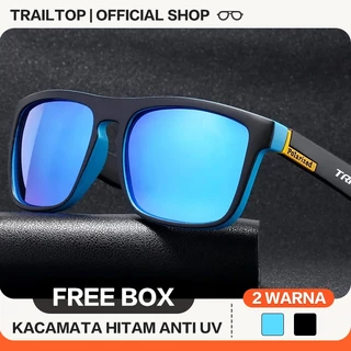 TrailTop Kacamata Hitam Pria Wanita Aviation HD Polarized UV400 Anti Silau Cahaya Matahari