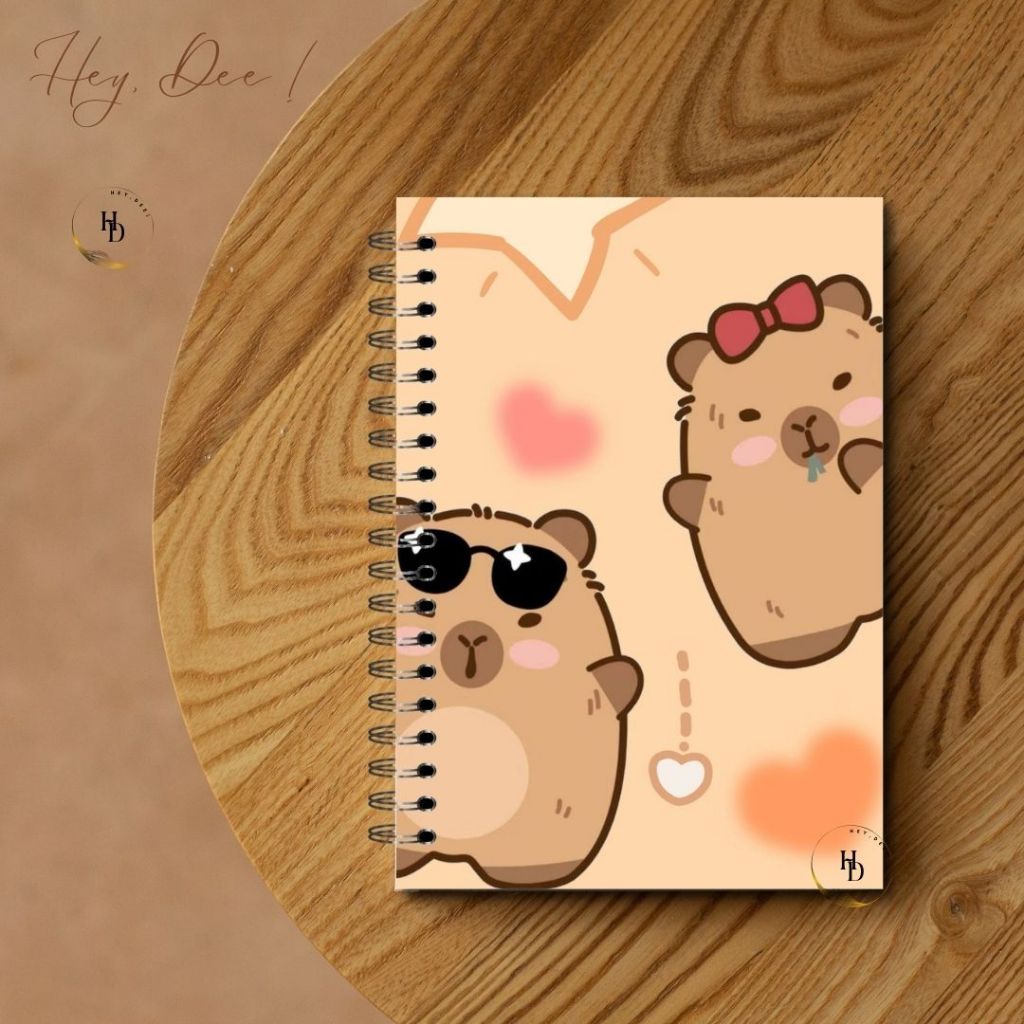 Jual HeyDee Notebook A5 Spiral CAPYBARA SERIES | Shopee Indonesia