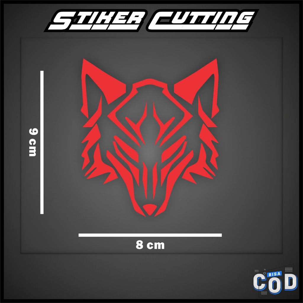 Jual Stiker Sticker Cutting MOTIF Wolf KEREN Stiker Potong Sticker ...