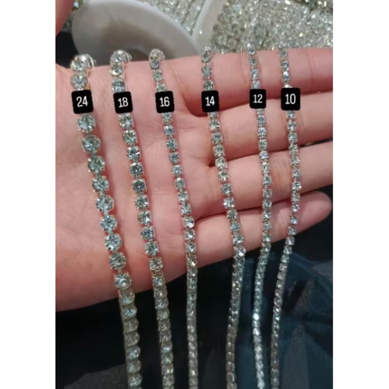 Jual Payet Diamond String Rantai / Diamond Permata cangkang ss10 ss12 ...