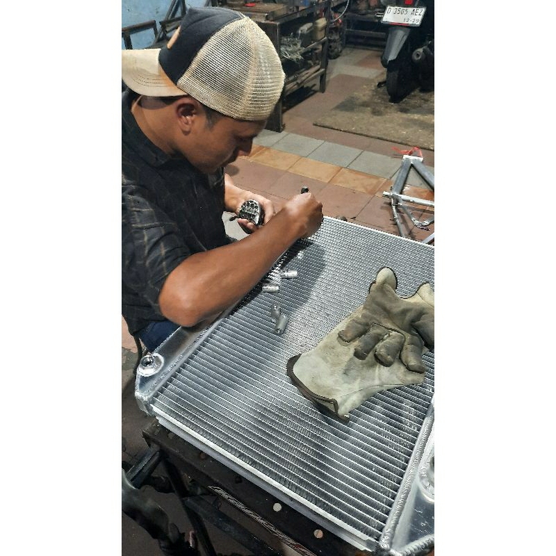 Jual radiator mobil 2ply custom full aluminium radiator racing mobil ...