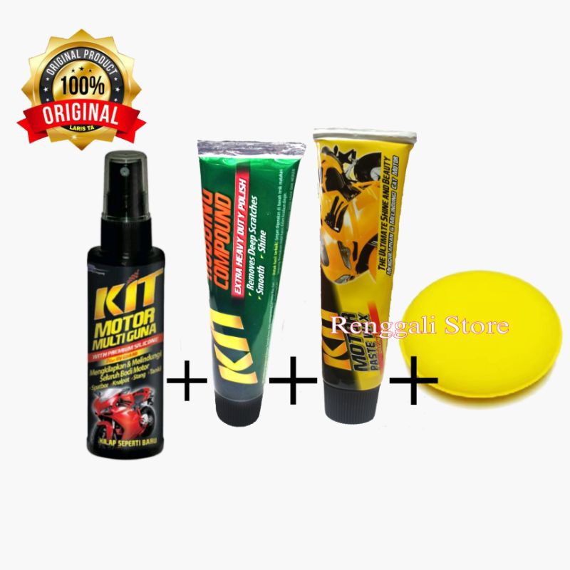 Jual Paket Kit Dapat 4/Kit kompon/kit paste wax Original/kit spray ...