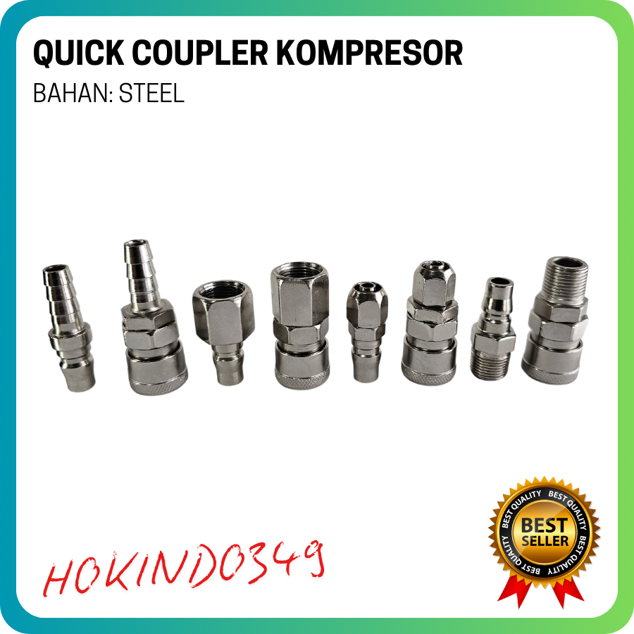 Jual Quick Coupler Connector Angin Kompresor Konektor Sambungan Selang ...
